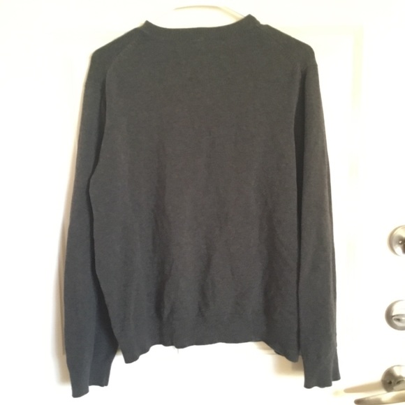 Gap V Neck Cotton Blend Sweater (B) - Picture 3 of 5